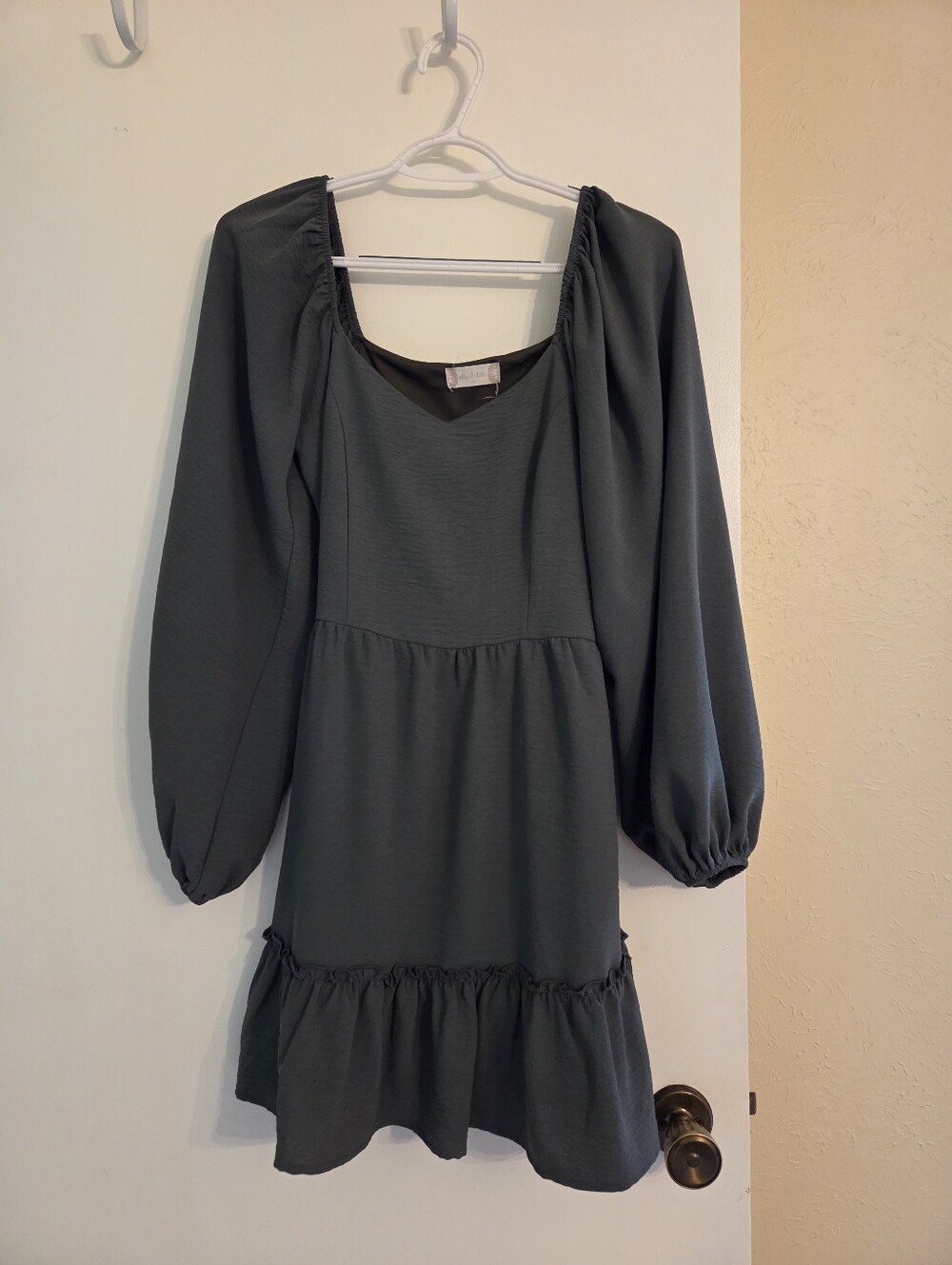 Altar'd State Green Long-Sleeve Dress XS
